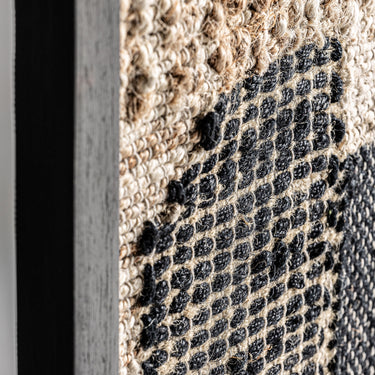 Cuadro de madera de mango yute algodón negro de Vical, imagen 4