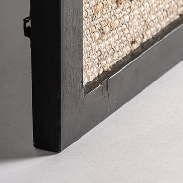 Cuadro de madera de mango yute algodón negro de Vical, imagen 5