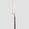 Cuchillo de acero inoxidable plata y negro para mesa