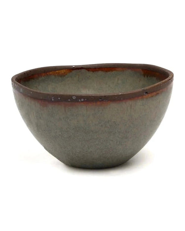 Set of 6 medium ceramic cereal bowls by Bazar Bizar from the Côa collection