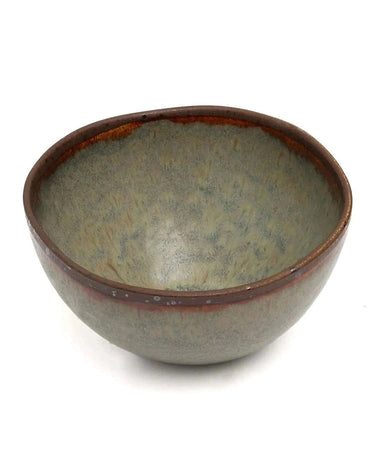 Set of 6 medium ceramic cereal bowls by Bazar Bizar, detail view