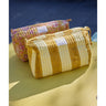 Neceser kiwi block print detalle pompones