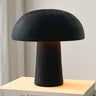 Lámpara de Mesa de Madera Quemada Negro
