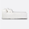 Chaise longue STROZZI 100x190 cm lino blanco Dareels