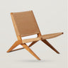 Silla lounge LAWIT de teca y cuerda Dareels