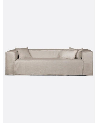 Sofá STROZZI 3/4 plazas con funda de lino natural Dareels
