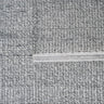 Detalle de alfombra de lana jaspeada gris Ash Melange Linie Design con mezcla de fibras de ceniza