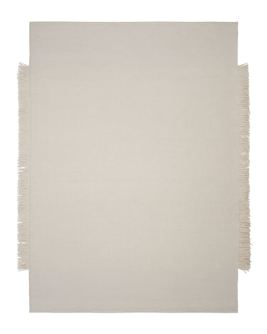 Detalle de alfombra Silent Path ivory de lana