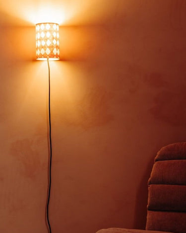 Joséphine B. Diamonds wall light, detail view by Le Monde Sauvage