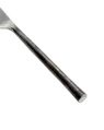 Detalle de cuchillo de acero inoxidable plata y negro