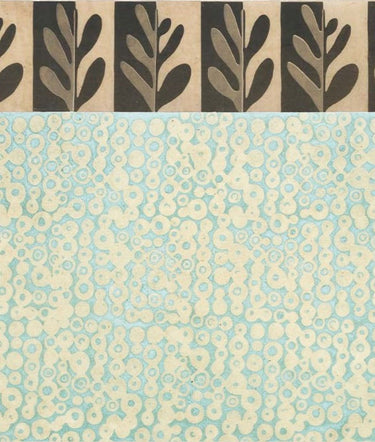 Detalle friso decorativo papel de arroz texturizado Le Monde Sauvage