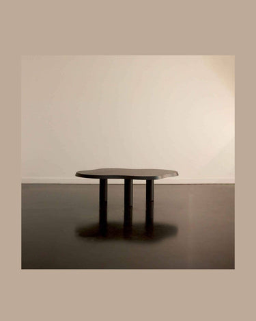 Detalle de patas de mesa de centro de roble