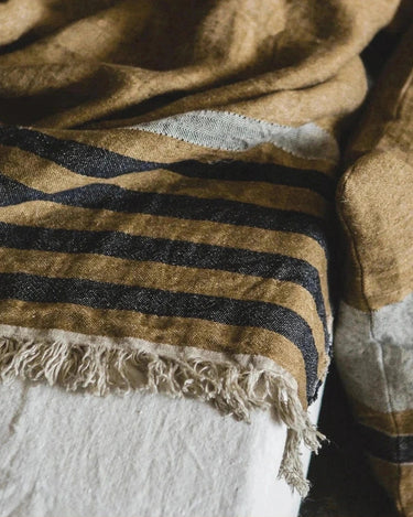 Detalle de toalla de lino Libeco Belgian Towel
