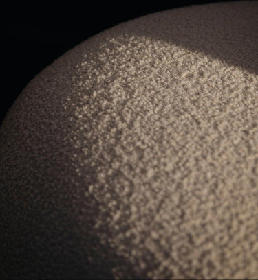 Diseño modular de Sillón lounge compacto de bouclé blanco roto