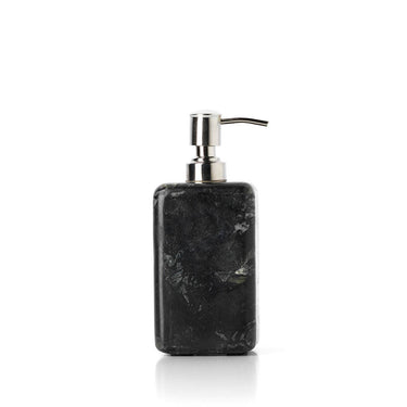 Dispensador de jabón de mármol negro marino