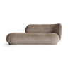 Diván Rico derecho de terciopelo beige 203 cm en Matuta Home - imagen 1