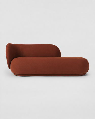 Diván Rico izquierdo marrón rojizo 203 cm en Matuta Home - imagen 2