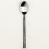 Cuchara de té de acero inoxidable plata y negro