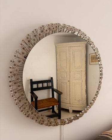 Grand miroir rétroéclairé par Emil Stejnar pour Rupert Nikoll