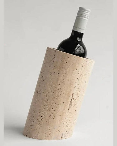 Enfriador de vino inclinado de travertino natural