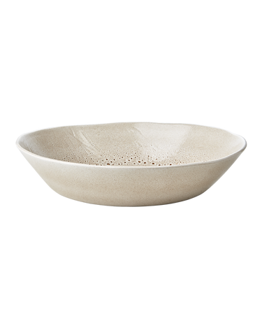 Ensaladera Annabelle de cerámica beige 34 cm