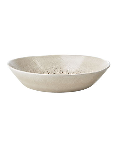 Ensaladera Annabelle de cerámica beige 34 cm