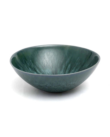 Set of 2 blue Portuguese ceramic salad bowls by Bazar Bizar for serving