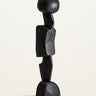Escultura de madera de teca negro de Vical