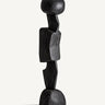 Escultura de madera de teca negro de Vical