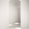 Front view of a tall Art Deco wall mirror