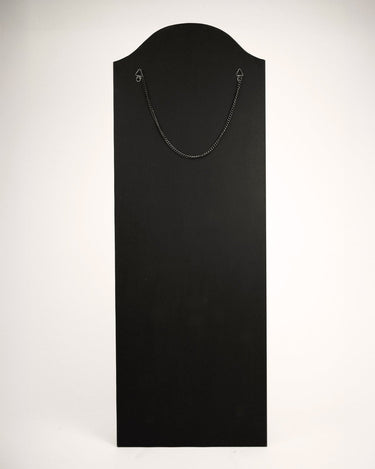 Back of a tall Art Deco-style mirror