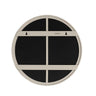 Espejo redondo de metal negro de Tine K Home