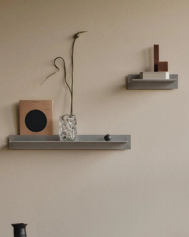 Estantes de pared de aluminio cepillado