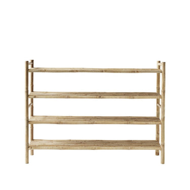 Estantería de bambú natural de Tine K Home en ambiente