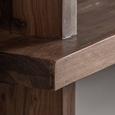 Estantería de brutalista madera de sal marrón teñido de Vical, imagen 4