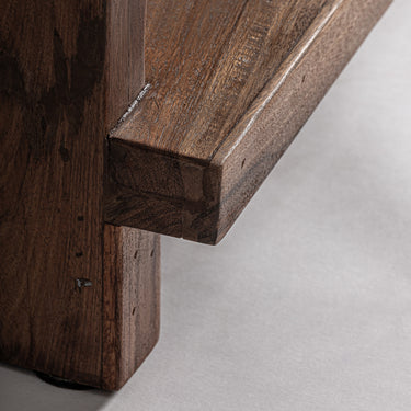 Estantería de brutalista madera de sal marrón teñido de Vical, imagen 7