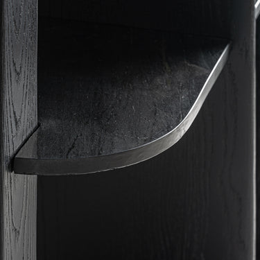 Estantería de nara roble negro y mármol negro grande de Vical, imagen 6