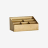 Estanteria pared metal dorado 6 compartimentos Nordal