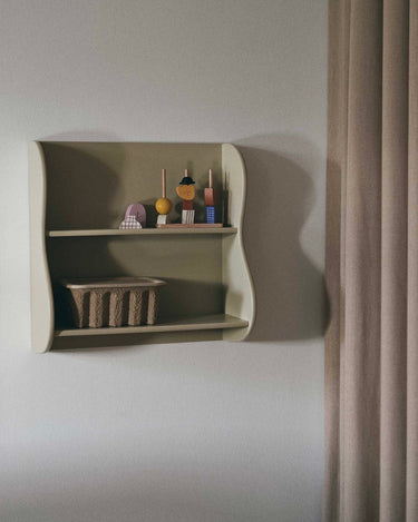 Estantería de pared infantil en color cachemira