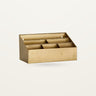 Estanteria pared metal dorado 6 compartimentos Nordal