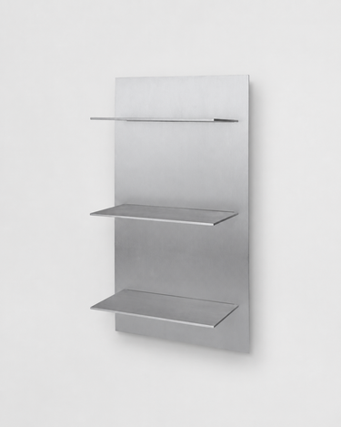 Estantería Pared Triple Aluminio Cepillado Lager Ferm Living | Diseño Moderno Compacto