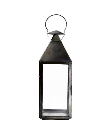 Extra-large oxidized brass lantern by Tine K Home
