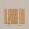 Felpudo Ezra de yute natural con rayas blancas de Broste Copenhagen