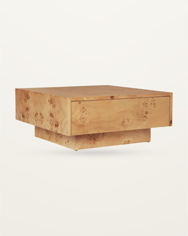 Mesa de centro Burl con chapa de raíz natural de Ferm Living
