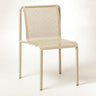 Silla de jardín Dapple perforada beige set de 2