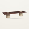 Mesa de centro Grova de travertino oscuro