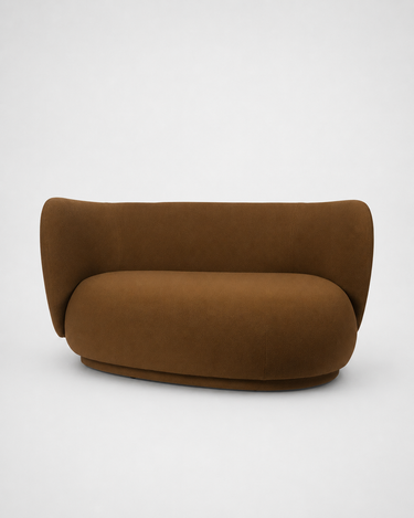 Sofá curvo Rico derecho verde de diseño en Matuta Home - imagen 3