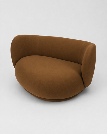 Sofá curvo Rico derecho verde de diseño en Matuta Home - imagen 2