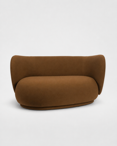 Sofá curvo Rico izquierdo verde de diseño en Matuta Home - imagen 3