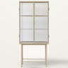 Vitrina Haze de cristal beige